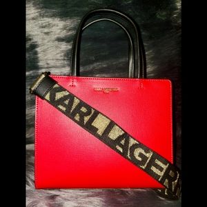 Karl Lagerfeld Red Purse
